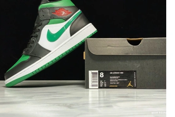 Cheap Jordan 1 554724-067 554724-067 Mid Toe Green 1218